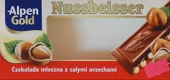 Nussbeisser male Alpen Gold oble czekolada mleczna z calymi orzechami